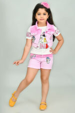 Girls tie dye denim clothing set