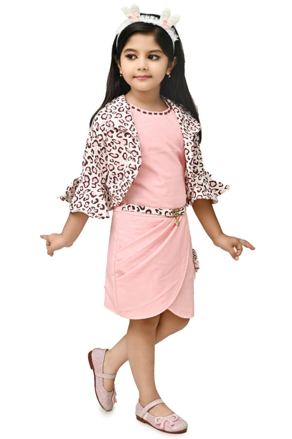 Girls animal printed dress set