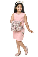 Girls animal printed dress set