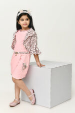 Girls animal printed dress set