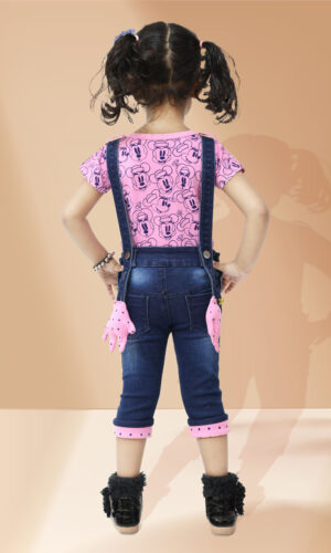 Girls Mickey mouse dungaree