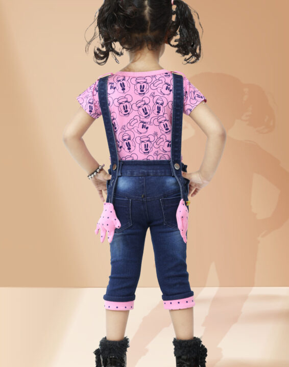 Girls Mickey mouse dungaree