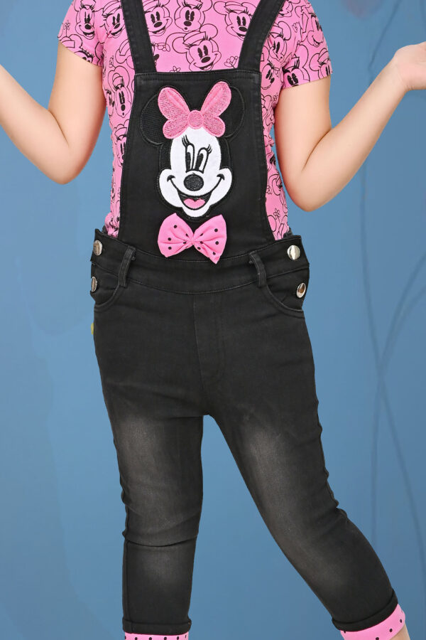 Mickey black dungaree