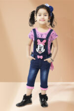 Girls Mickey mouse dungaree