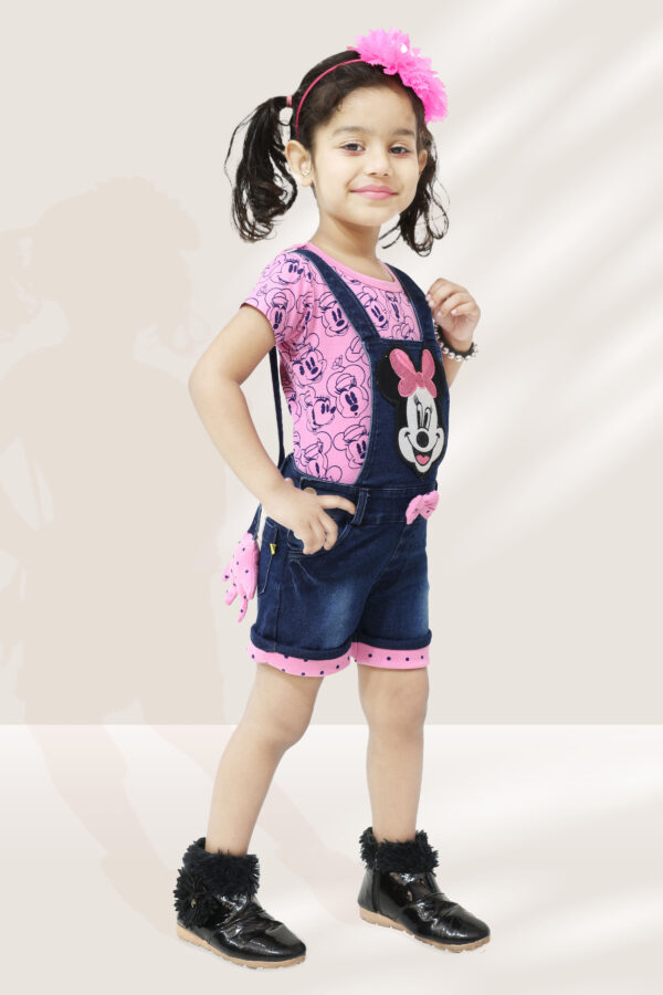 Girls Mickey mouse dungaree