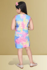 Girls tie dye A line dress