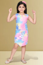 Girls tie dye A line dress