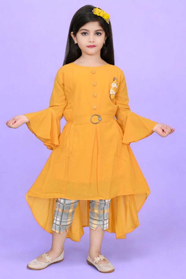 Girls long top dress set