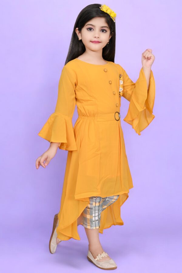 Girls long top dress set