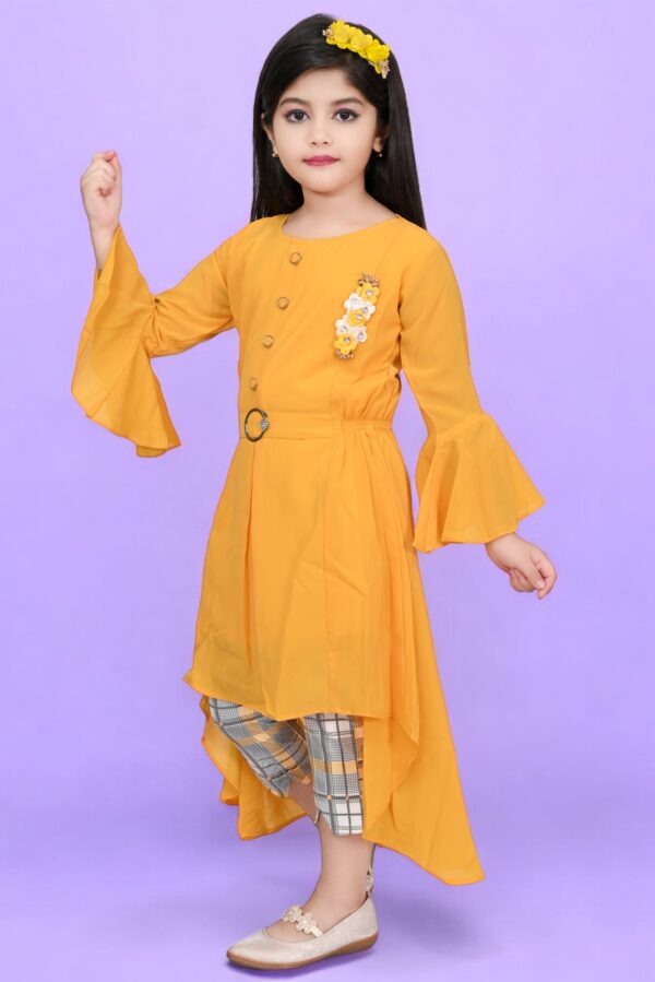 Girls long top dress set