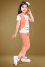 Girls denim clothing set