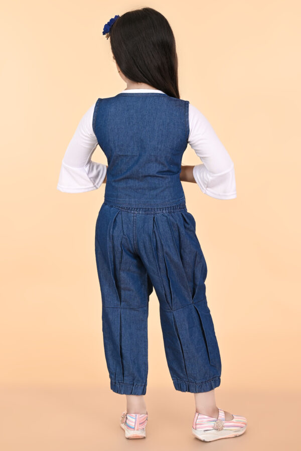 Silk denim clothing set