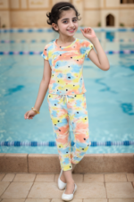 Girls tie dye night suit