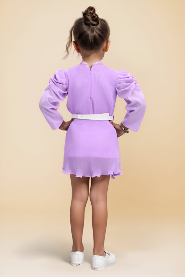 back side purple dress